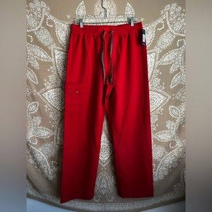 NWT Jaanuu Scrub Pants in Red